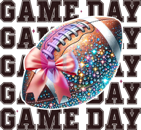 Football -game day, glitter football