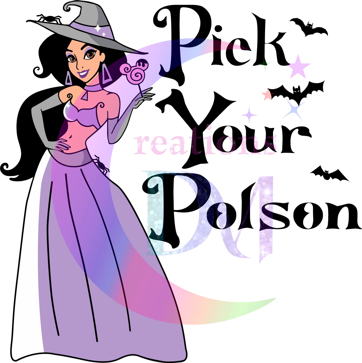 halloween DTF - princess _ pick your poison