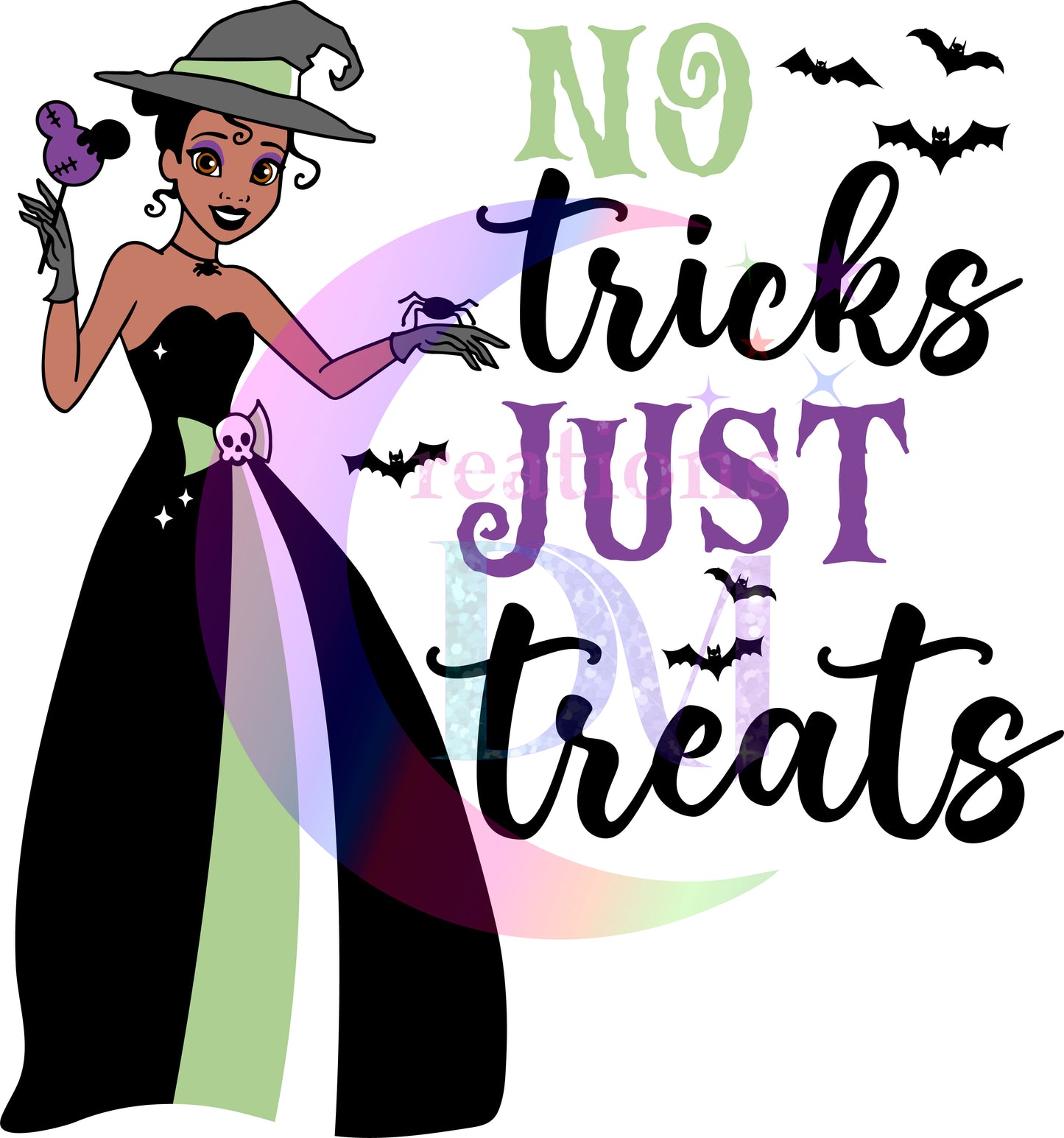 halloween DTF - princess _ no tricks just treats