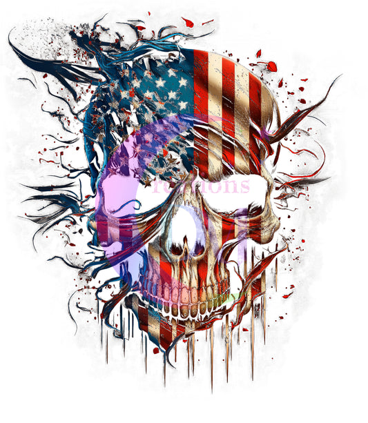 Fourth of July  - skull