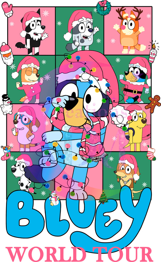 Christmas DTF - bluey - bluey collage