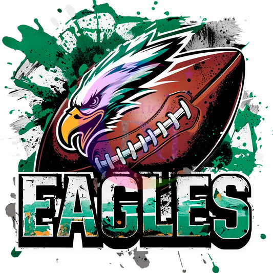 eagles football - eagle with football