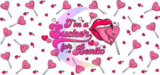 UV DTF - valentines im a sucker for Benito