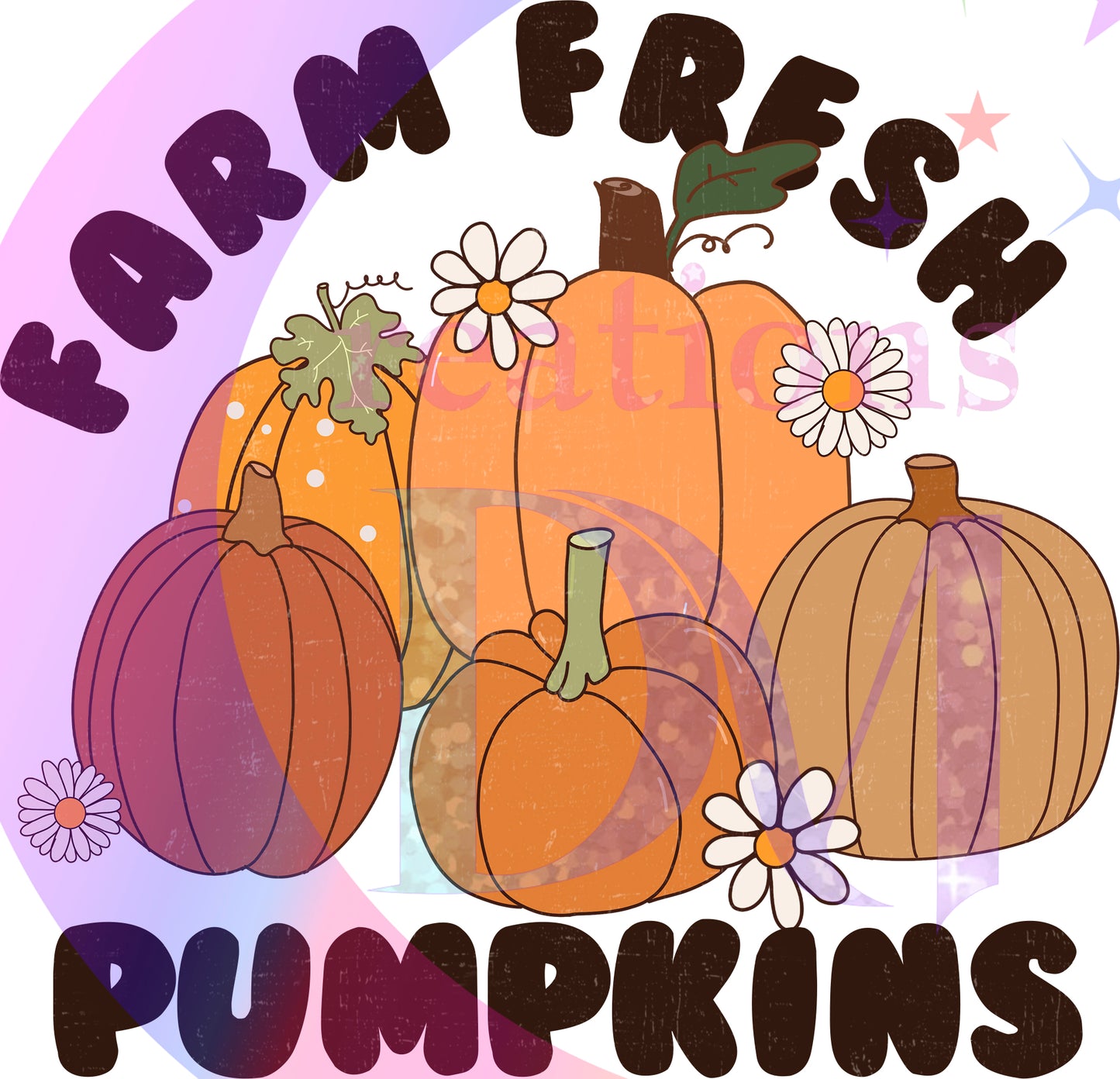 Fall DTF - farm fresh pumpkins