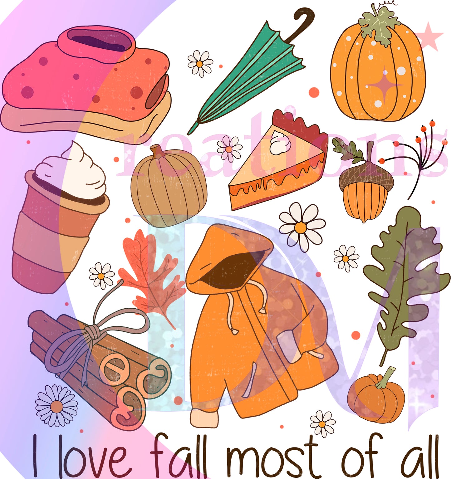 Fall DTF - I love fall most of all