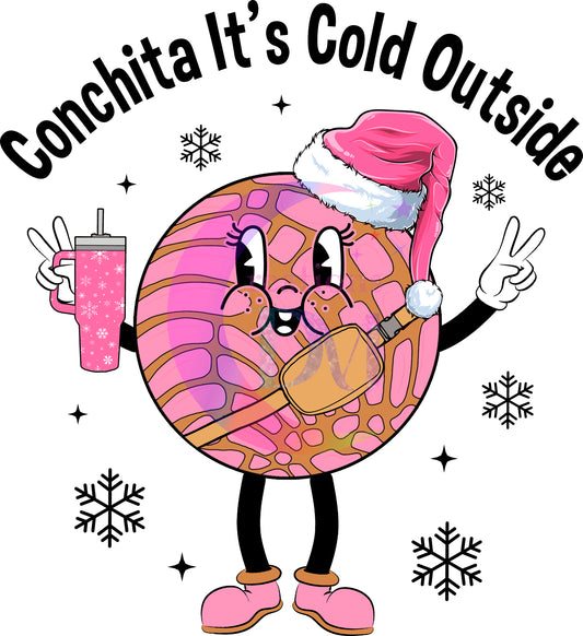 Christmas DTF - conchita its cold outside boujee