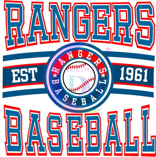 Texas rangers -  rangers BASEBALL est 1961
