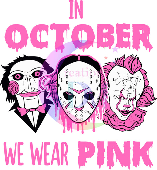 breast cancer awareness month - in oct we wear pink spooky 1