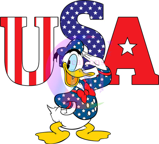 Fourth of July - USA Donald Duck