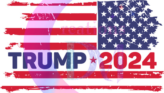 2024 Election - trump American flag 2024