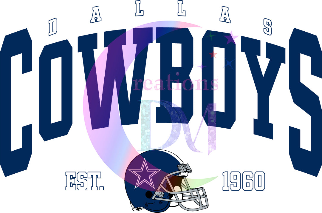 Dallas Cowboys -  dallas cowboys est.1960 blue