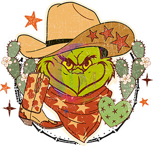 Christmas DTF - howdy grinch Christmas front design 2/2