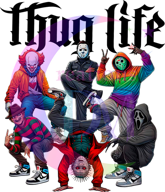 halloween DTF - thug life frien