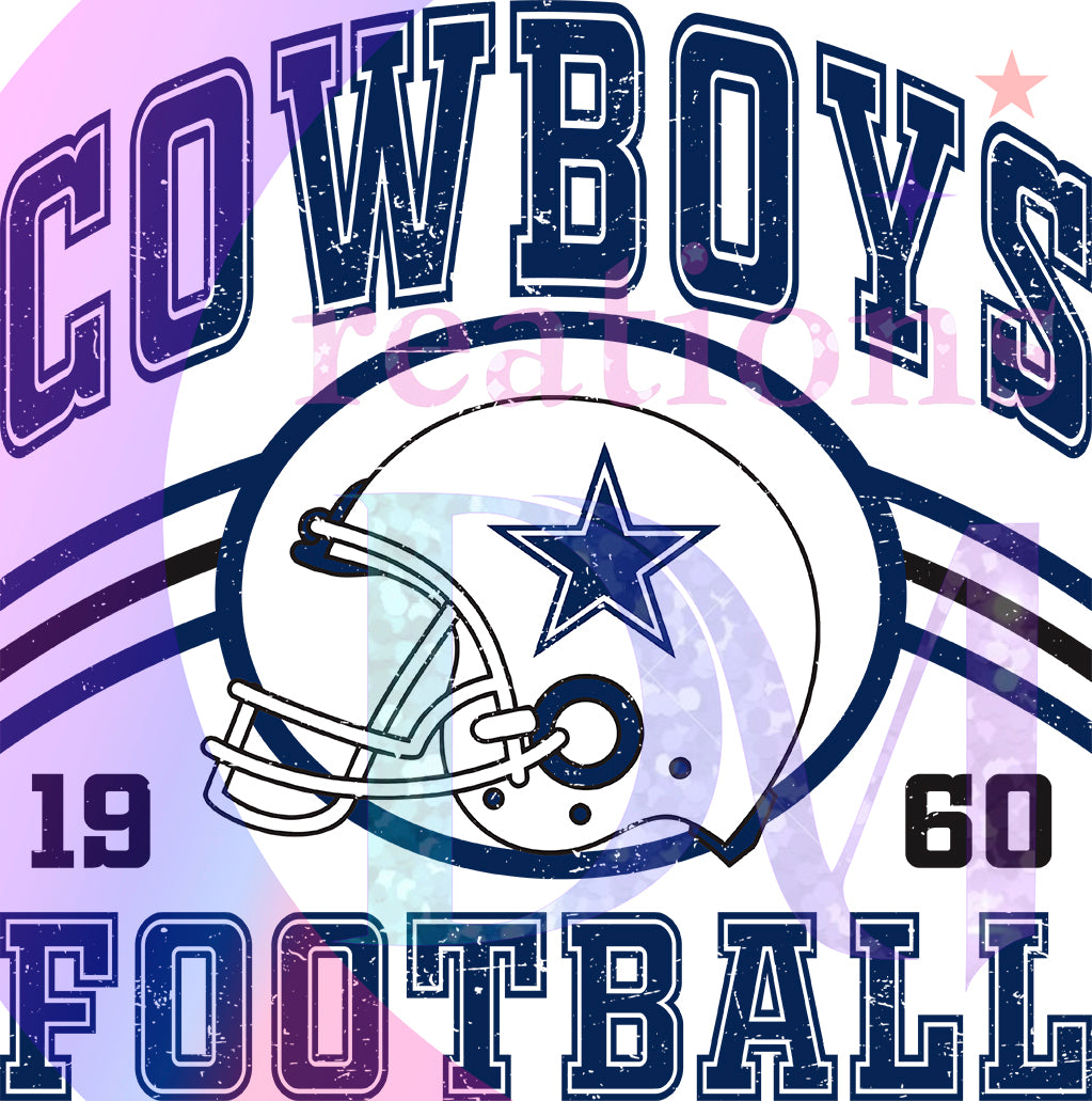 Dallas Cowboys - cowboys football circle with helmet