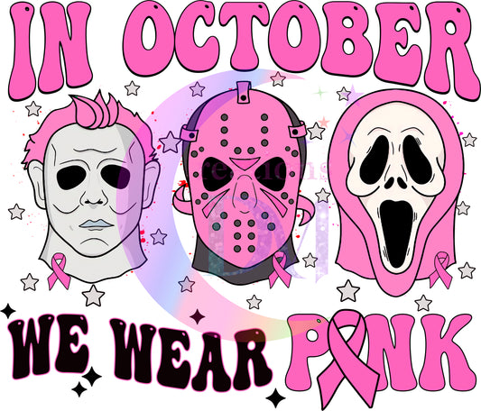 breast cancer awareness month - in oct we wear pink spooky 3