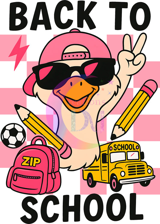 back to school DTF - back to school chick
