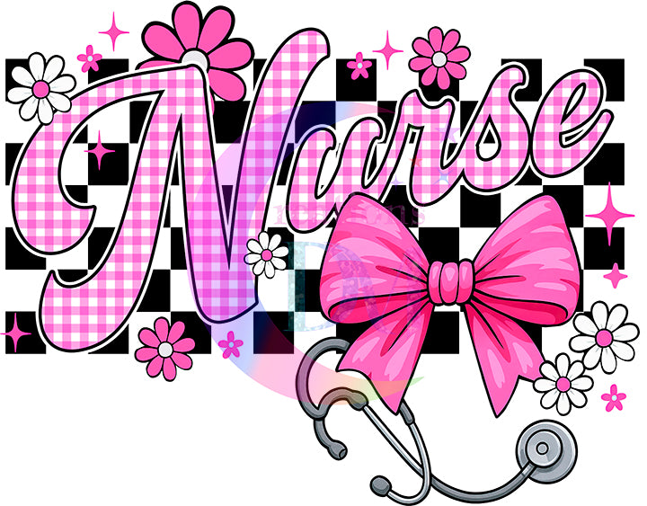NURSE - NURSE PINK BOW