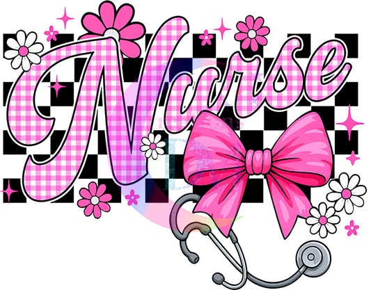 NURSE - NURSE PINK BOW