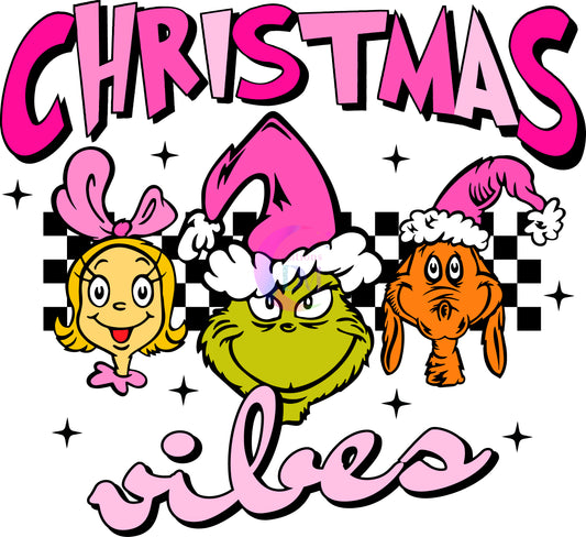 Christmas DTF - Christmas vibes , grinch and friends