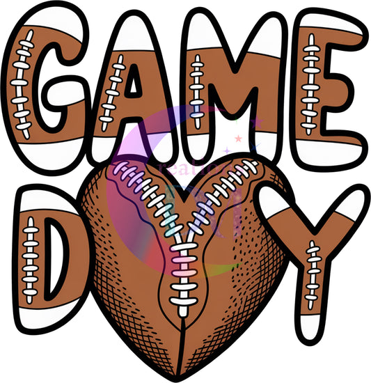 Football - game day football heart