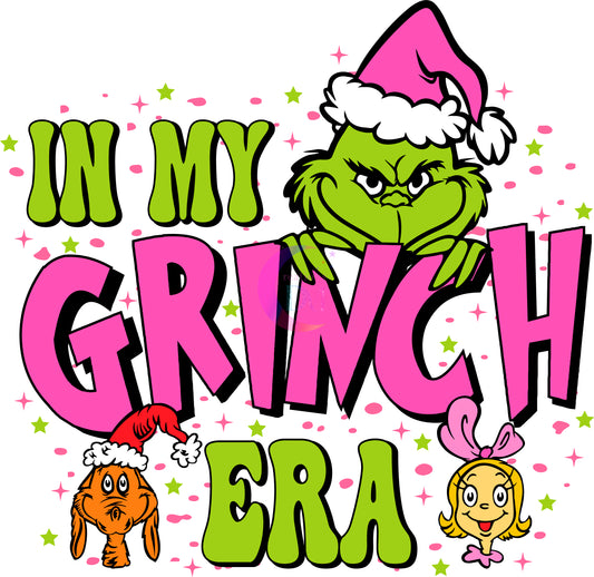 Christmas DTF - in my grinch era pink and green friend