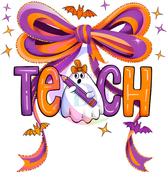 Halloween  - TEACHER -TEACH BOW