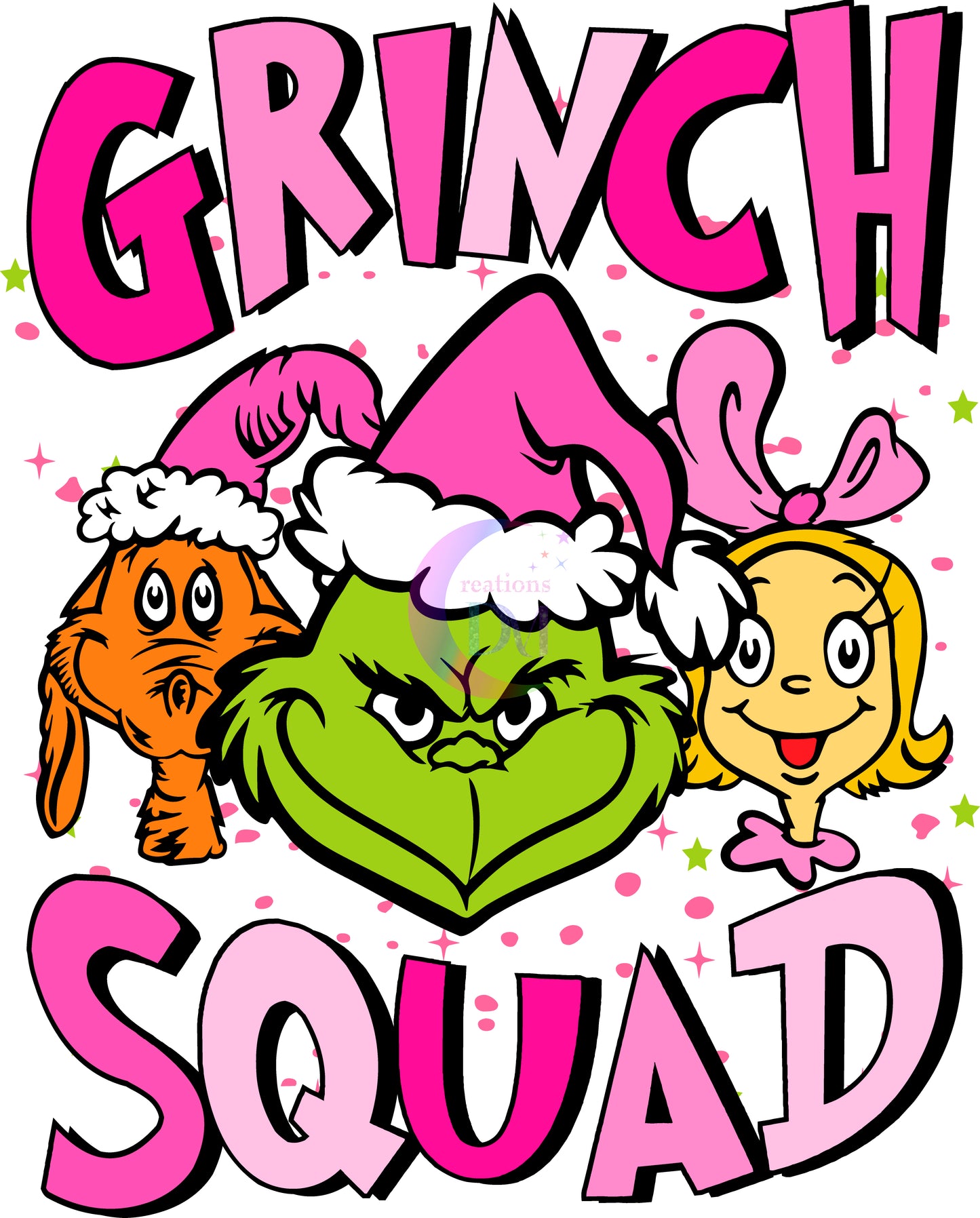 Christmas DTF - grinch squad friends