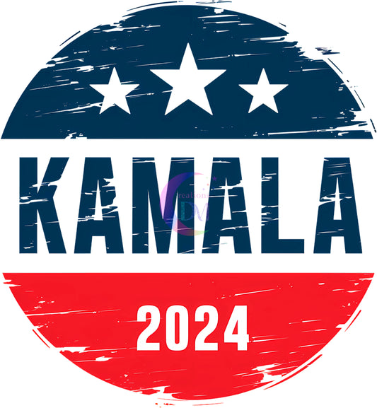 2024 Election -  kamala 2024 blue and red