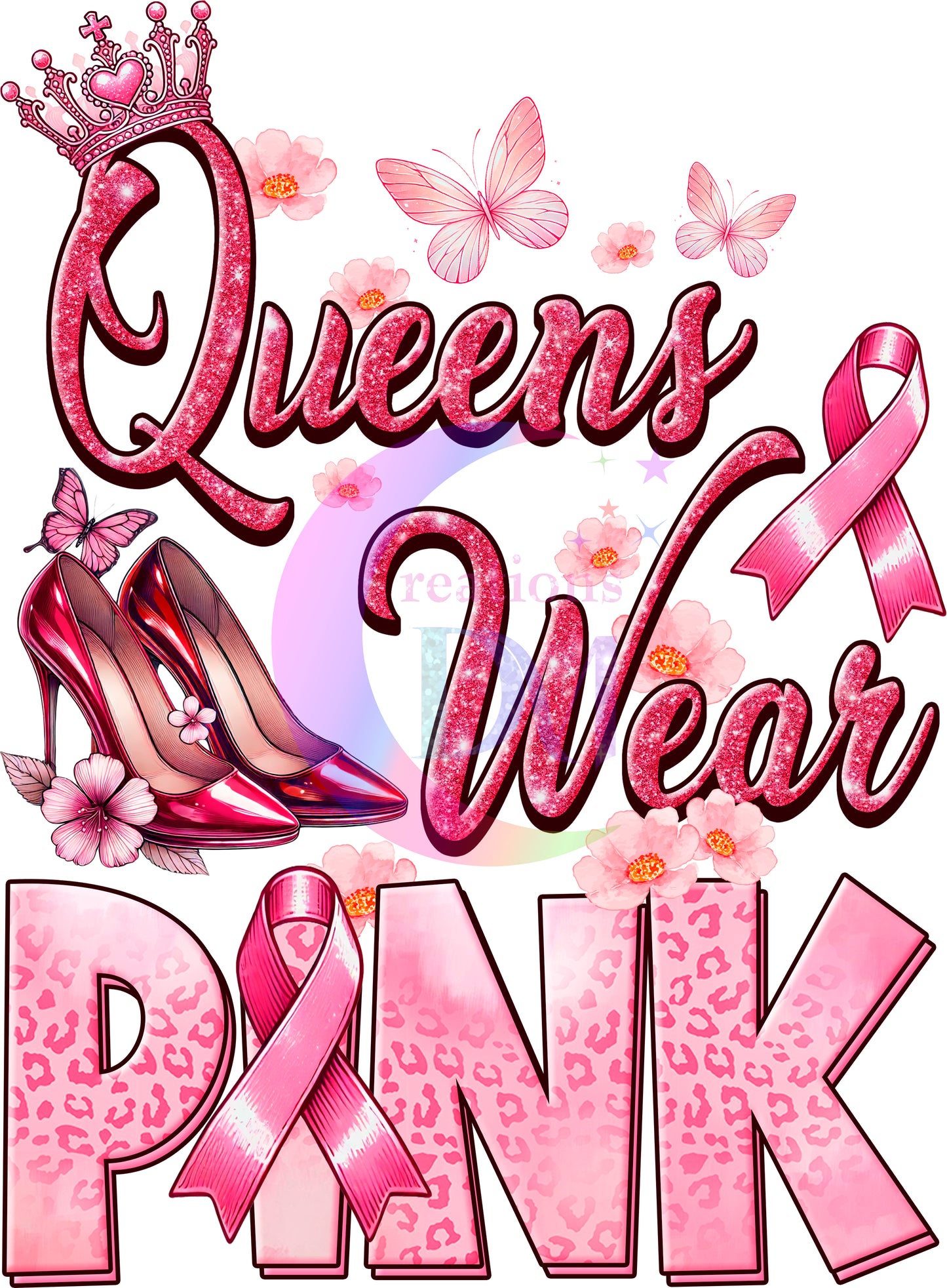 breast cancer awareness month - queens wear pink crown