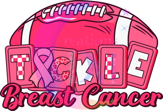 breast cancer awareness month - tackle cancer - football