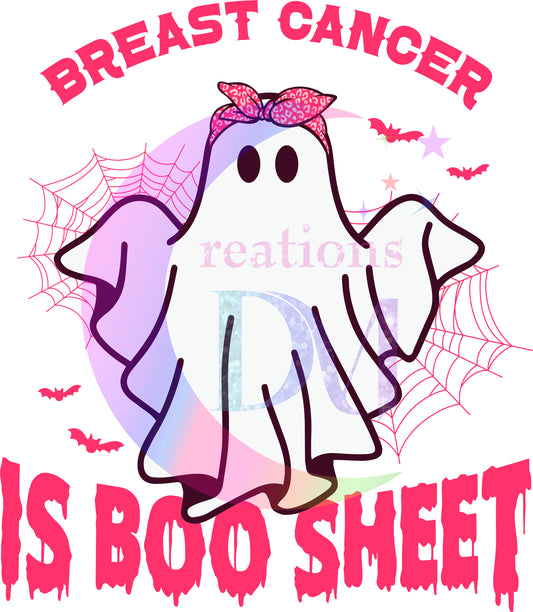 breast cancer awareness month - breast cancer is boo sheet ghost