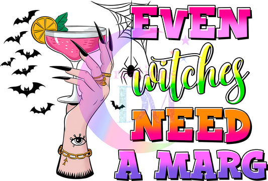 halloween DTF - even witches need a marg