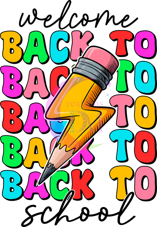 back to school DTF - welcome back to School