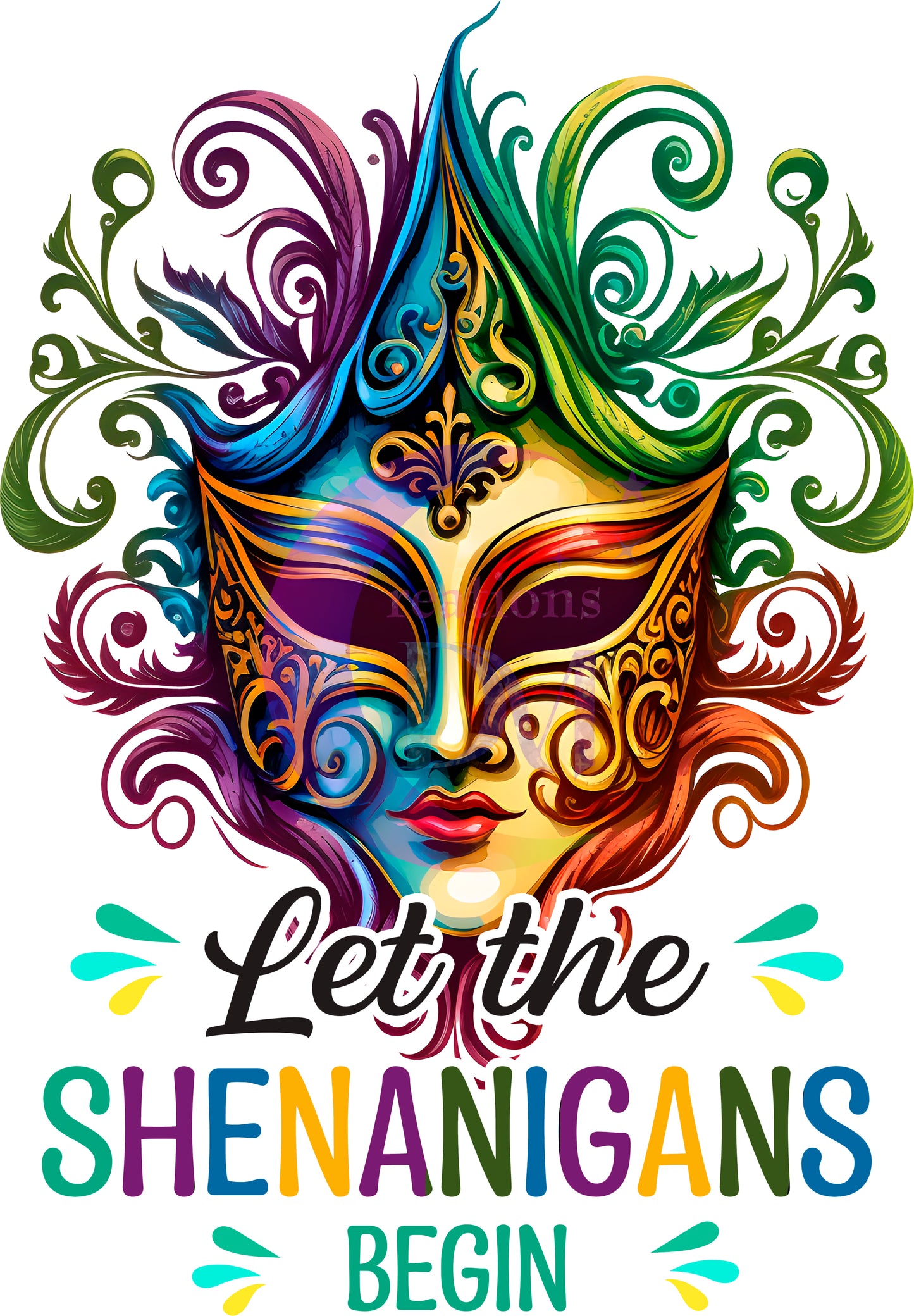 mardi gras - let the shenanigans begin mask