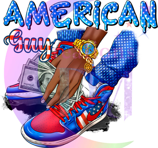 Fourth of July  - American boy sneakers and money (Copy)