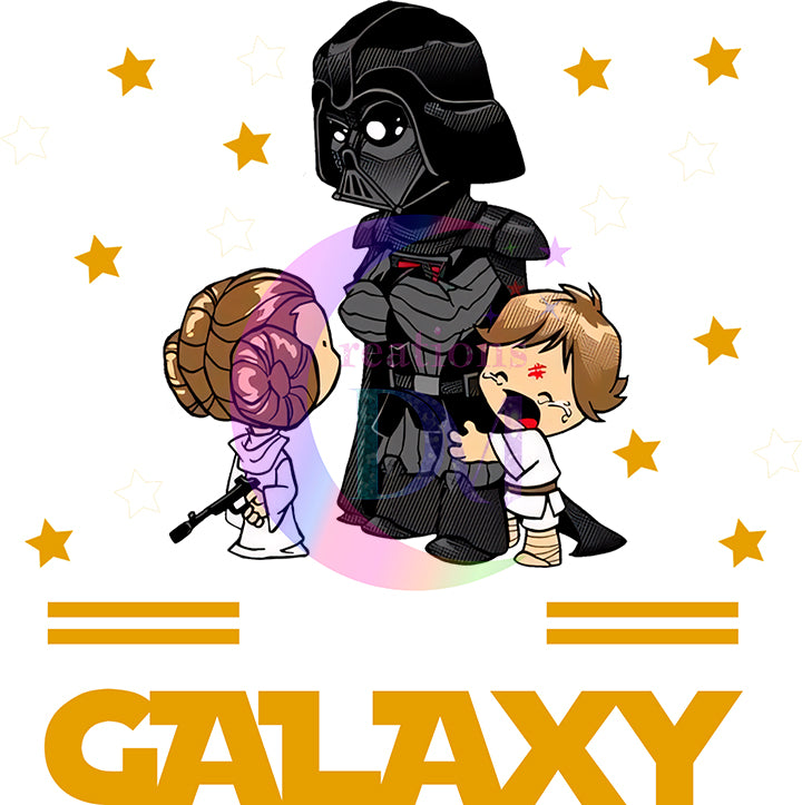 Father's Day DTF - galaxy Star Wars dad