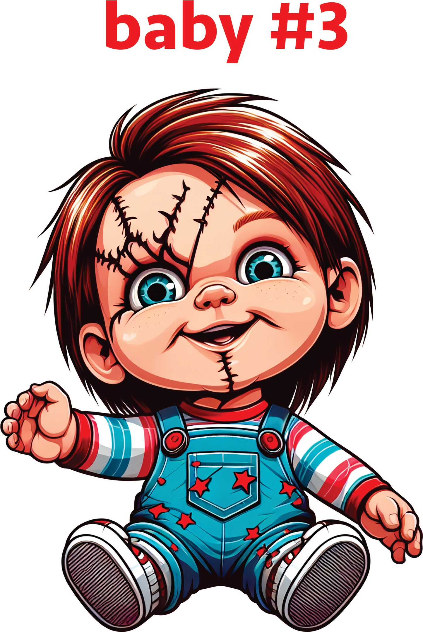 Mother's Day DTF personalization - Chucky "GIGI" flowers personalize add baby name