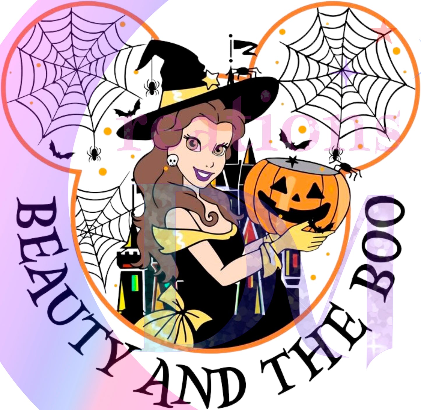 halloween DTF - princess _ beauty and the boo belle