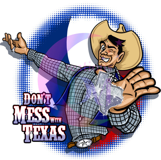 State fair of texas-dont mess with texas big tex blue