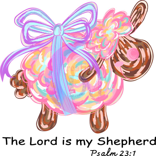 Easter - the lord is my shepherd sheep