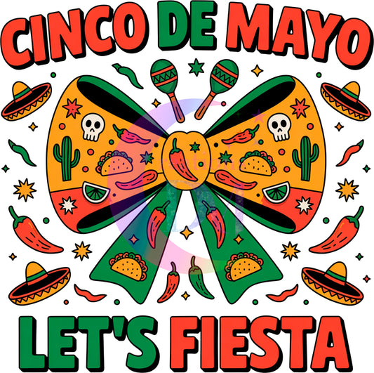 cinco de mayo DTF -  CINCO DE MAYO BOW (BACK)