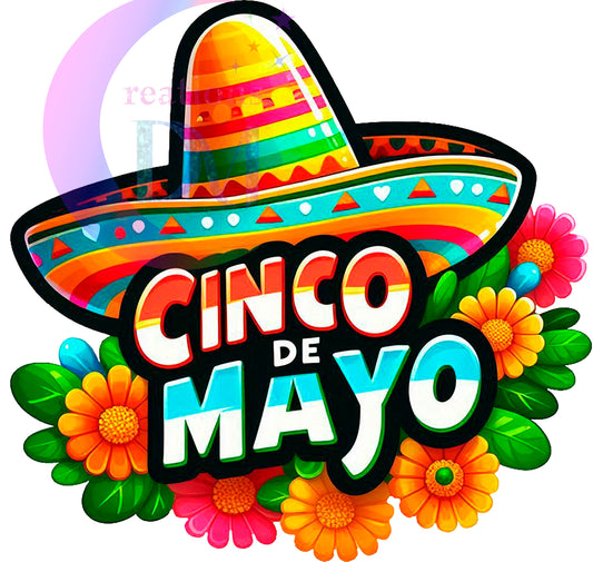 cinco de mayo DTF -  cinco de mayo sombrero