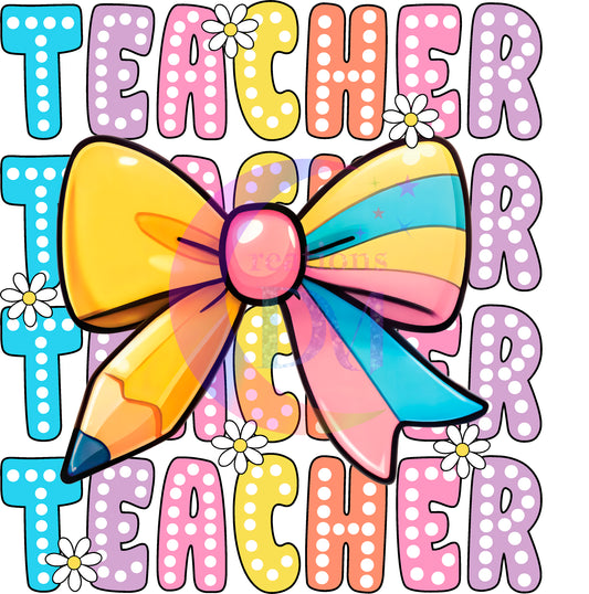 Teacher -  TEACHER X4 pencil bow