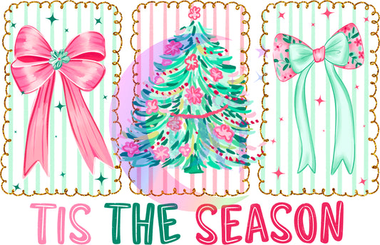 Christmas - Tis the season bows and tree
