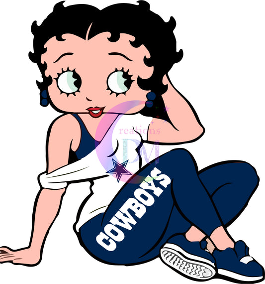 Dallas Cowboys - Betty boop cowboys