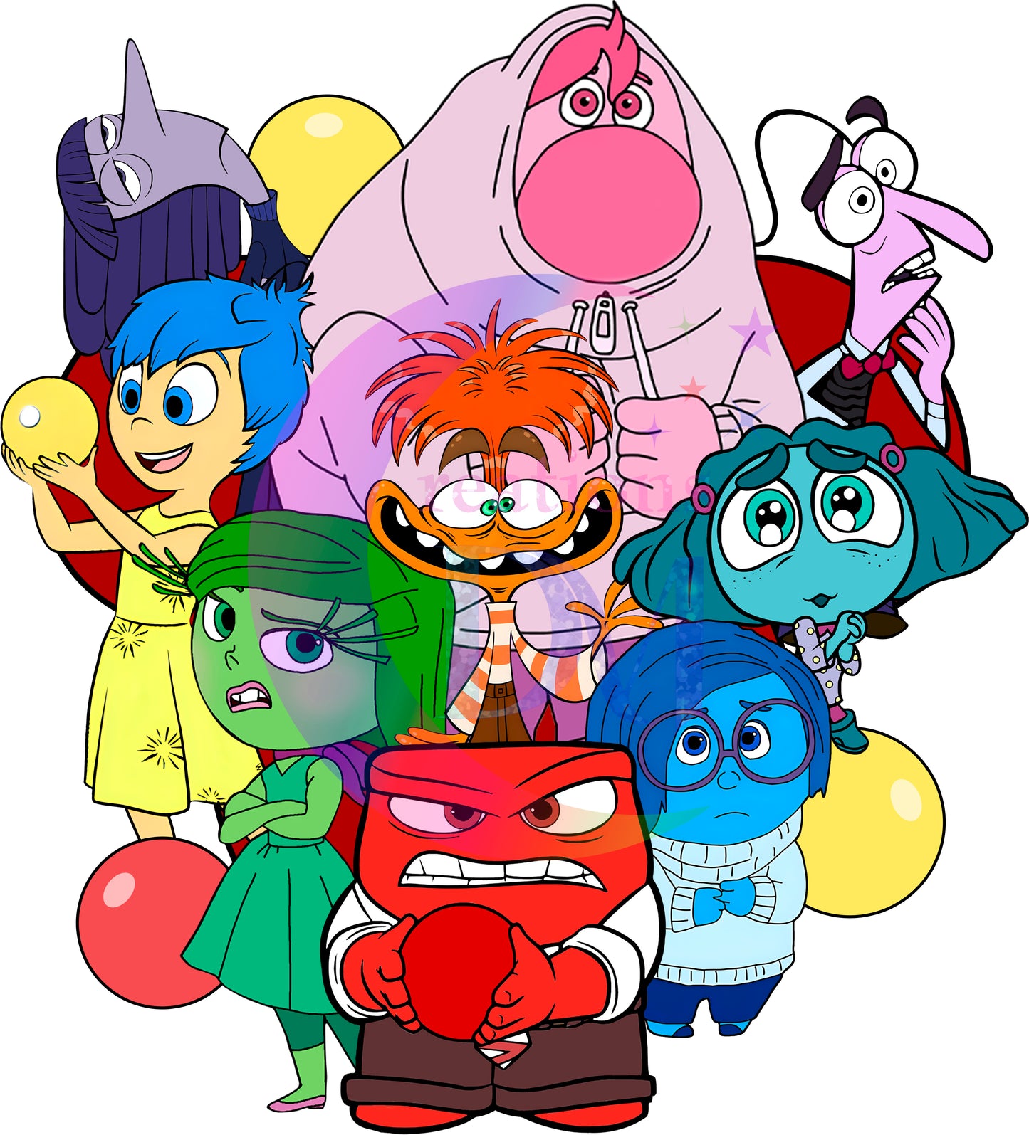 inside out DTF - characters