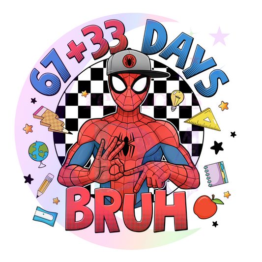 100 DAYS of school-Spiderman