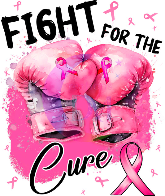 breast cancer awareness month - fight for the cure gloves