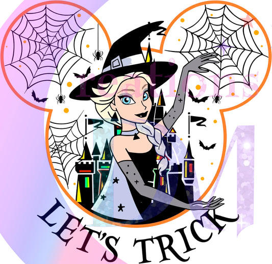 halloween DTF - princess _ lets trick Elsa 2