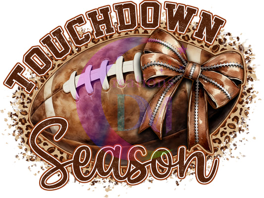 Football - touchdown season football & bow